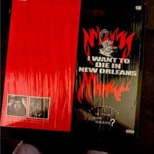I Want to Die in New Orleans record never played rare red and black edition